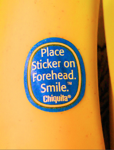 Banana Smile Sticker