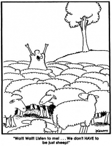 Gary Larson sheep cartoon